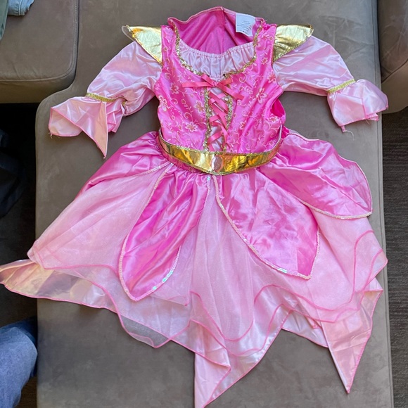 Teetot & Co Girls Pink Tulle Princess Fairy 2-piece Costume size 7/8 years - Picture 3 of 13